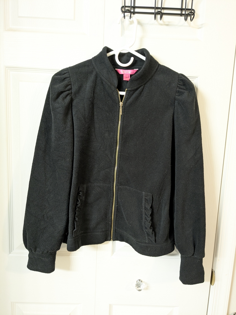 Lilly Pulitzer Black Cabello Fleece Jacket XS *Read Carefully*